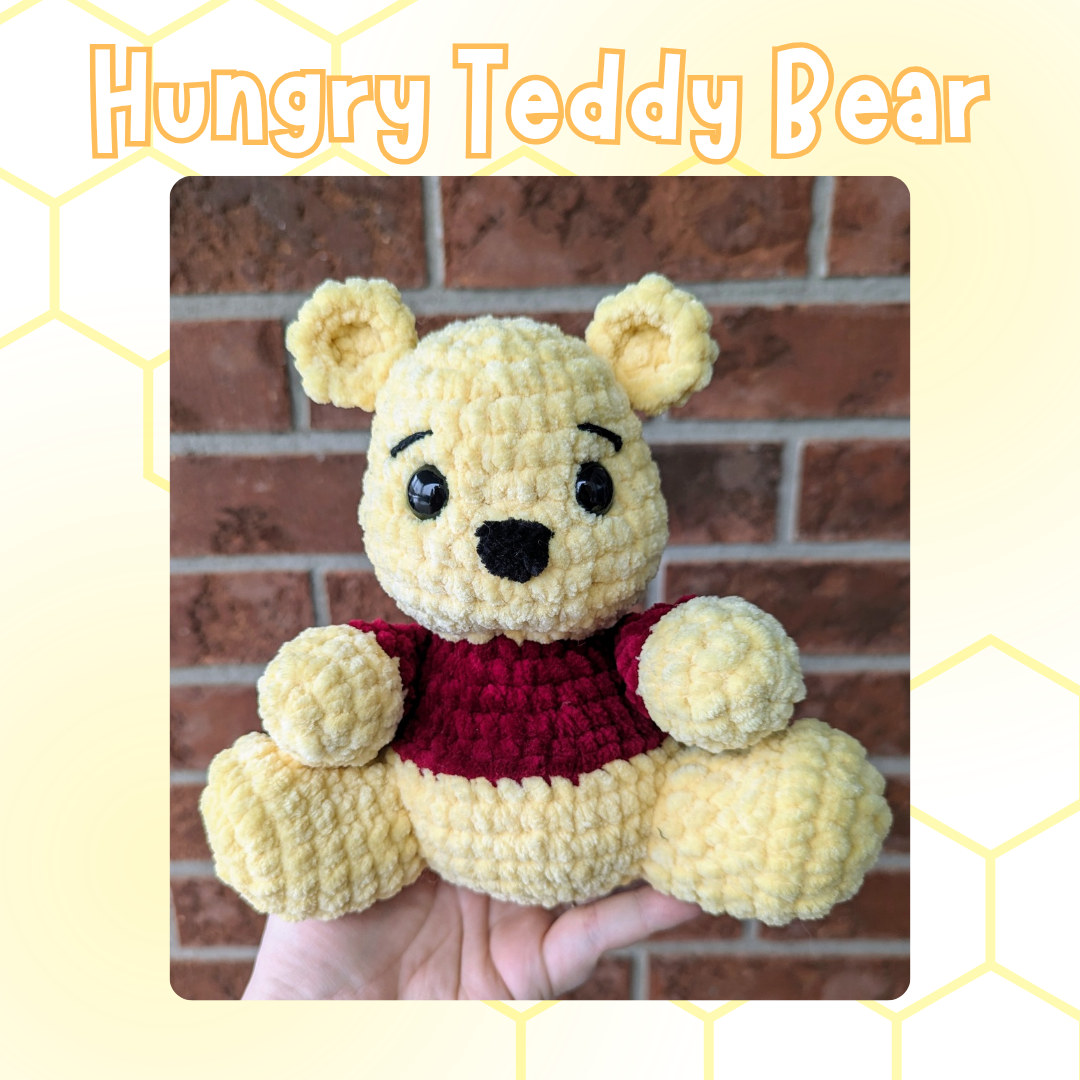 Hungry Teddy Bear Crochet Pattern